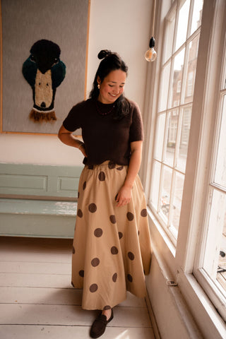 8265-11-4 skirt luminita dot camel