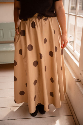 8265-11-4 skirt luminita dot camel – foto 2