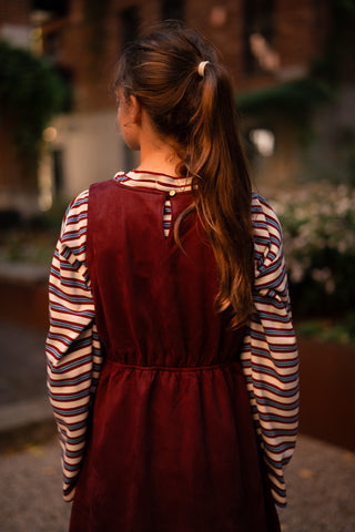 Azzurro stretch stripe blue/red