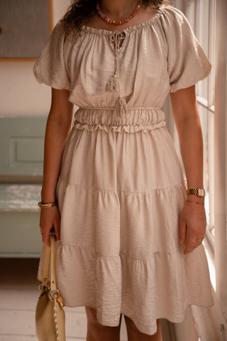 Crete dress short beige – foto 2