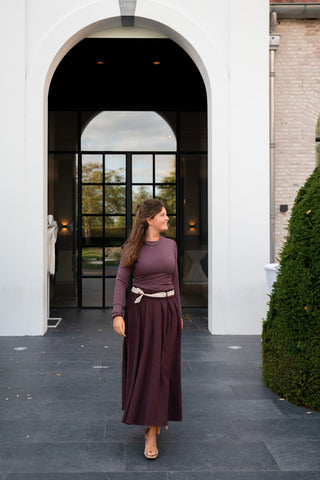 Skirt long bordeaux Ella