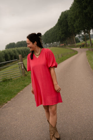 3844-1 azzurro dress fav benthe fuchsia – foto 2