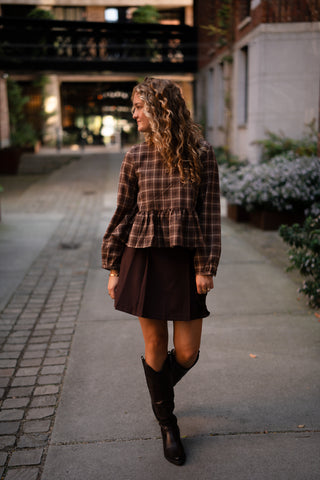 block lala top back marron