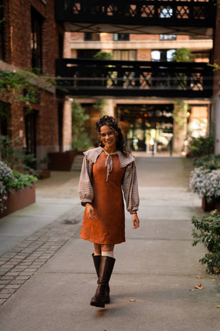 Spencer suede dress camel