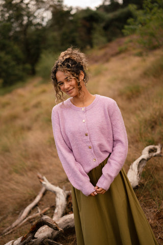 Ydence cardigan eden violet