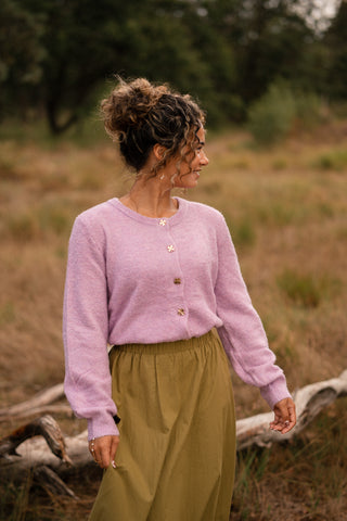 Ydence cardigan eden violet