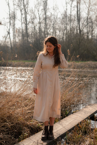 95233 azzurro dress Ineke beige – foto 4
