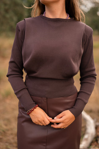 Sweater brown Lieke