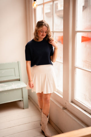 beige suede cowboy short – foto 2