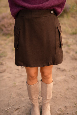Azzurro skirt brown Nora