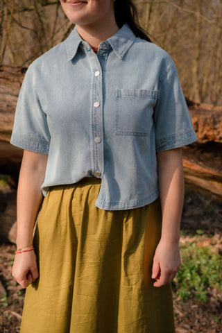 Majo blouse denim short  80525