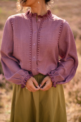 Ydence cardigan blouse Hannah mauve
