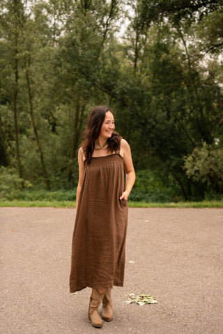 mallorca dress bou brown