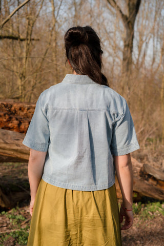Majo blouse denim short  80525 – foto 3