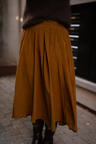 puck skirt velvet olive