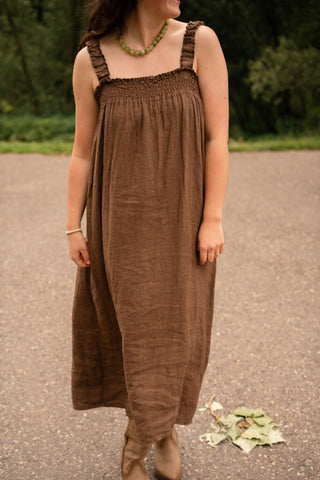 mallorca dress bou brown – foto 3