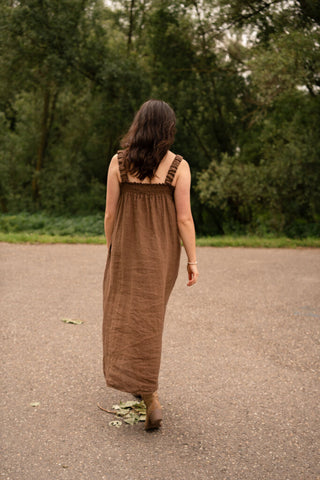 mallorca dress bou brown – foto 4