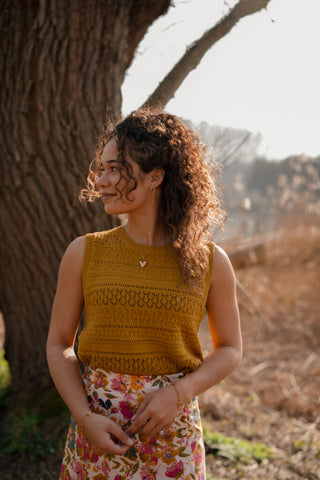 Daphne top crochet 1585 olive spencer – foto 2