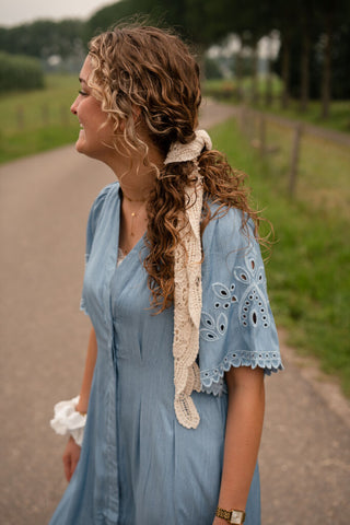 95271 azzurro bleu dress long maartje – foto 6