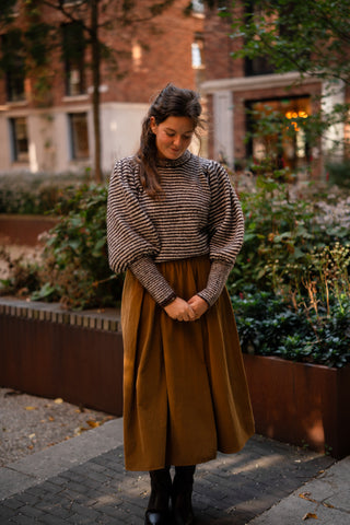 Knit copp brown