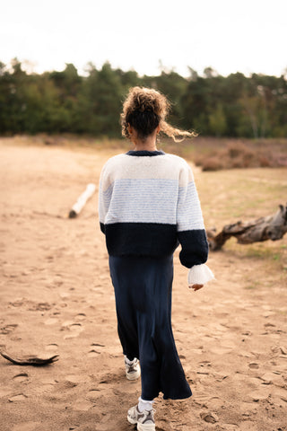 cardigan beige/bleu Noa