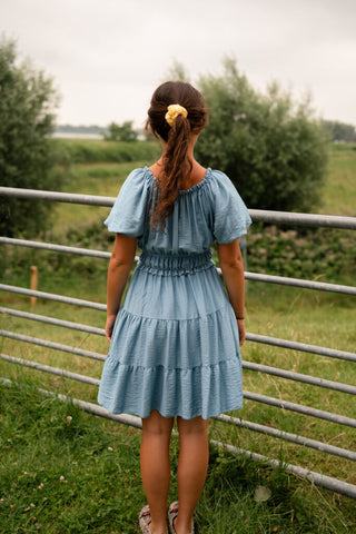 Crete dress short blue – foto 3
