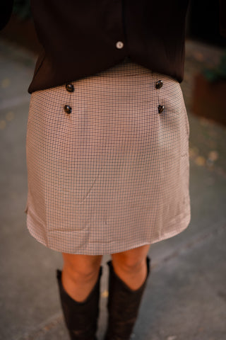 skirt pied de poule vieve