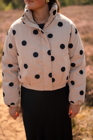 Jack beige/black dot