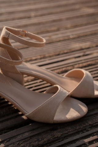 6201 beige suede heels – foto 2