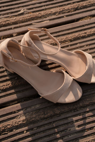 6201 beige suede heels – foto 3