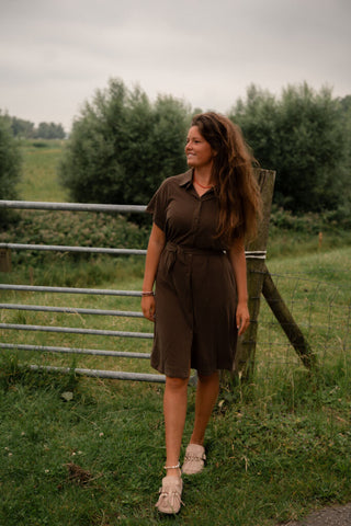 95261 anne dress brown – foto 3