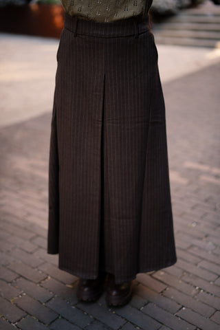 office skirt long brown