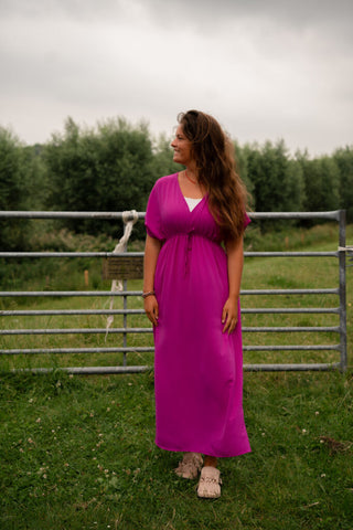 3894-1 Azzurro dress Lissabon magenta