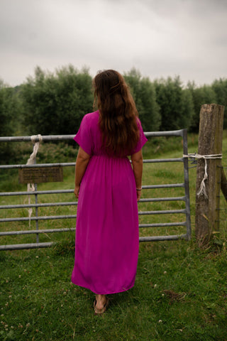 3894-1 Azzurro dress Lissabon magenta – foto 3