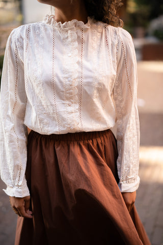 Blouse broderie Fauve