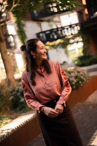 blouse drome peach