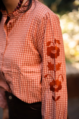 blouse drome peach