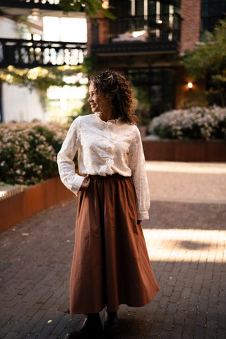 Blouse flower beige Filou