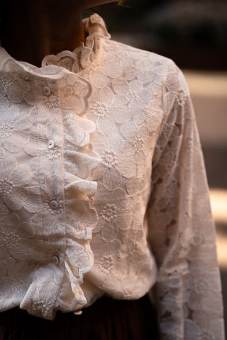 Blouse flower beige Filou