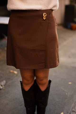 azzurro skirt brown