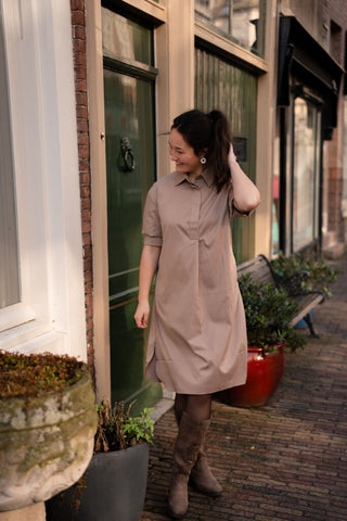 Dress 26SD031 taupe annie – foto 4