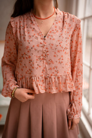 Daphne blouse 5589 rose – foto 2