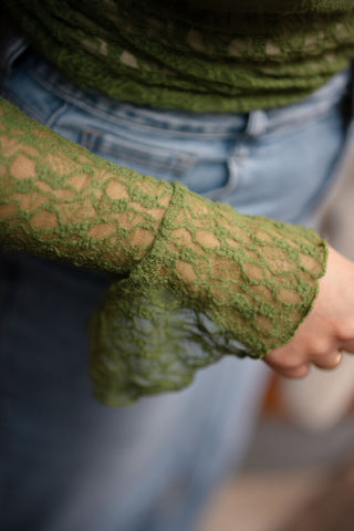 Lace boho vert 24219