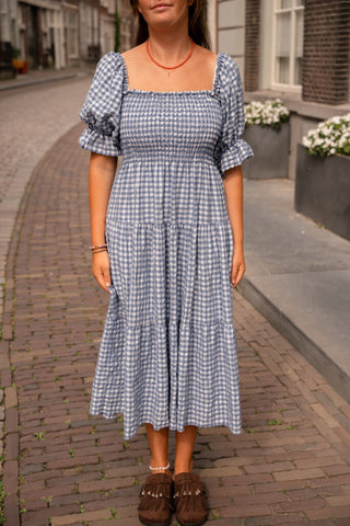 saar dress blocked blue – foto 3