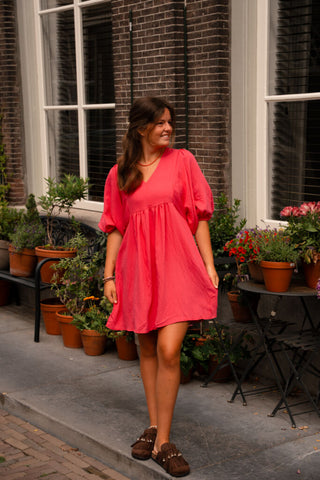 veerle dress azzurro 5670 fuchsia – foto 2