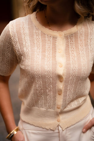 yellow crocheted cardigan G22 lucce – foto 4