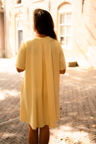 azzurro 8780 sweat dress senna yellow – foto 3