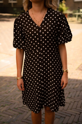 azzurro dress dots 8786 zoe brown/white – foto 2