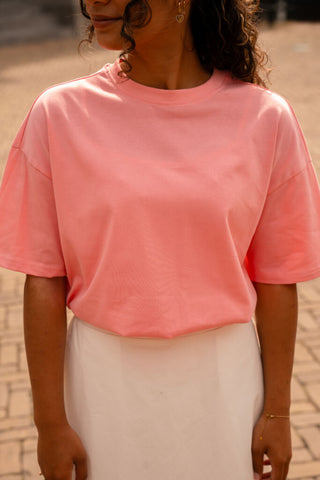 azzurro 9159 basic tee pink