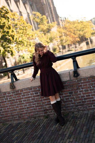 suede brown high boots Klaris